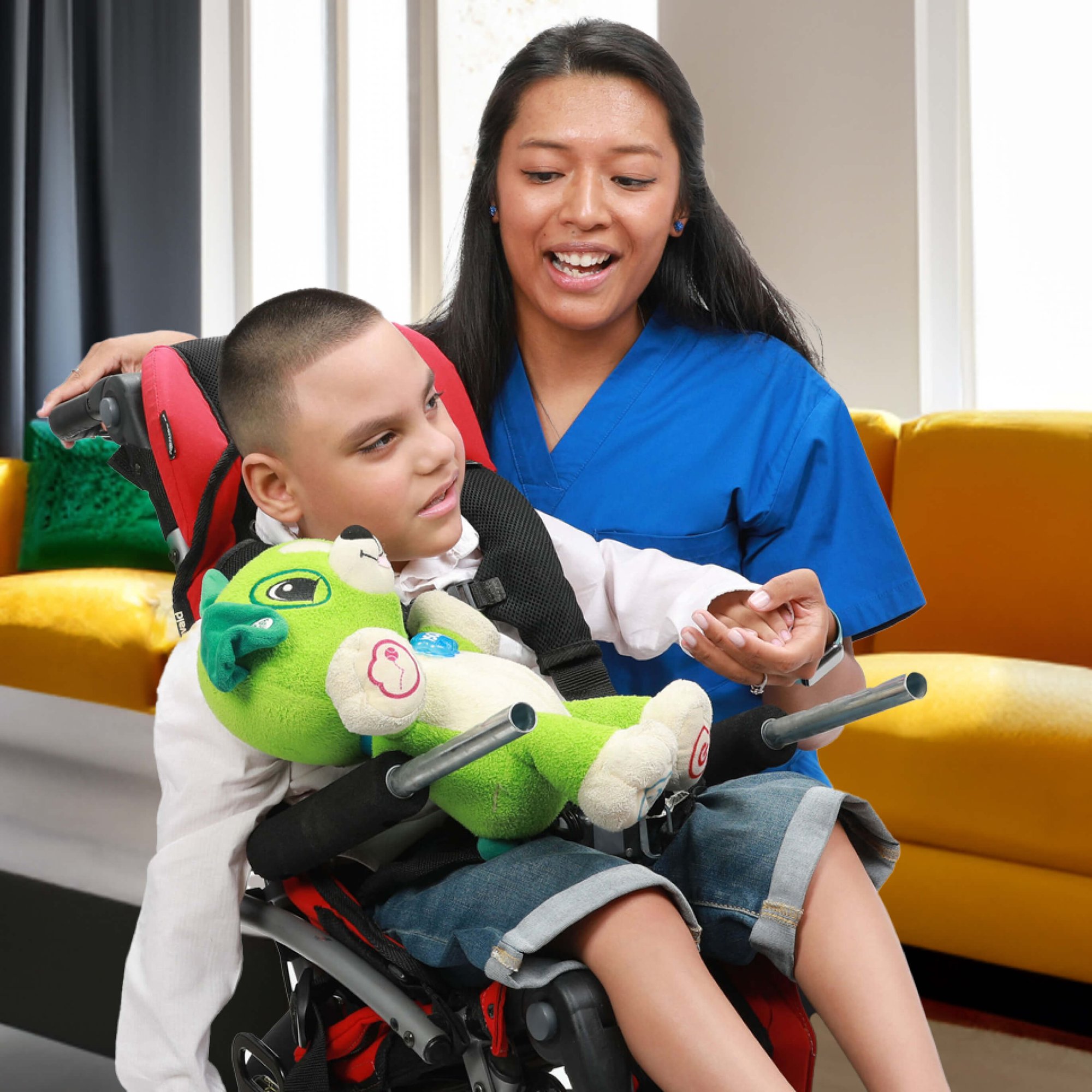 Care Options for Kids Caregiver Tending to A Child